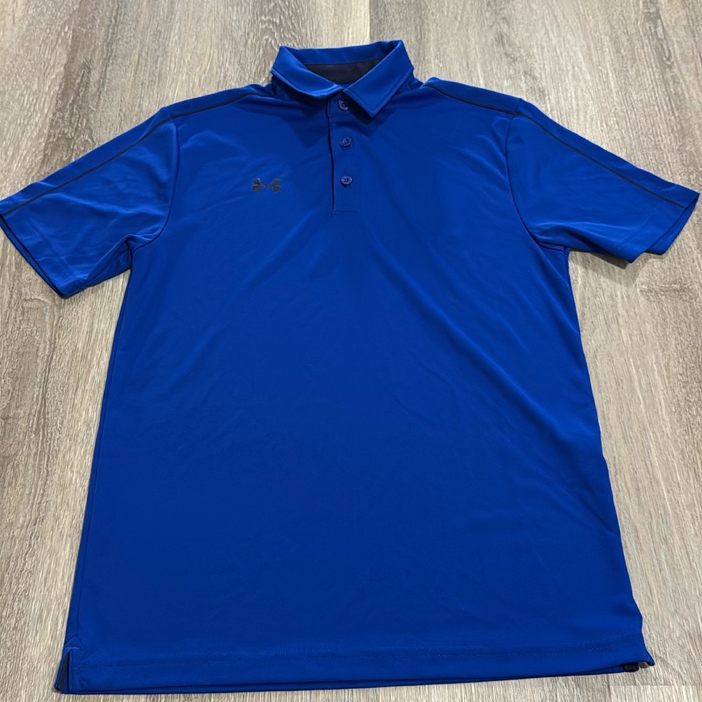 Like 🆕 Under Armour Men’s Polo in royal blue, Size S